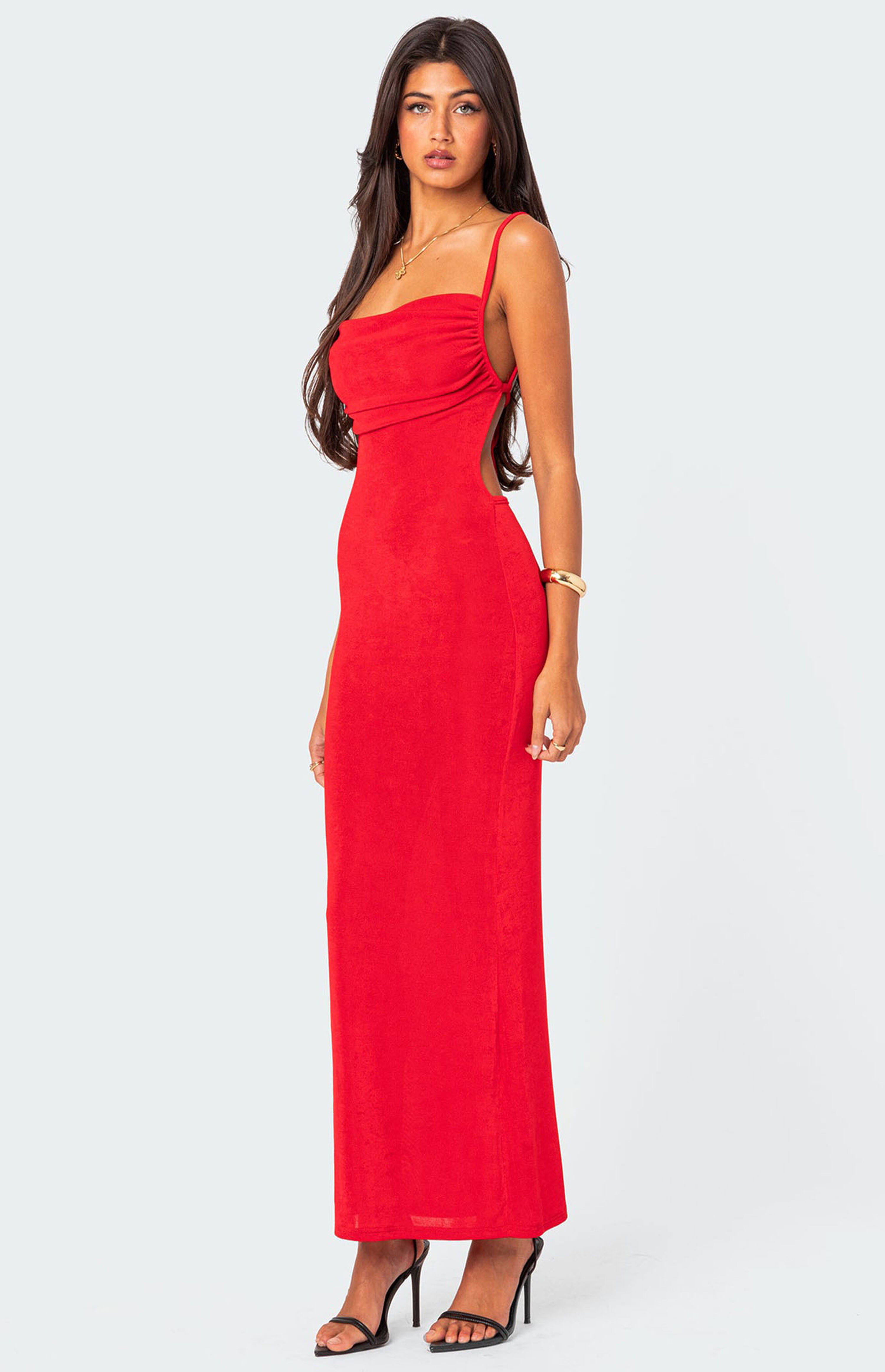 Edikted Clea Open Back Maxi Dress | PacSun