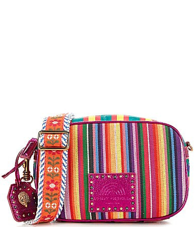Kurt Geiger London Small Southbank Striped Camera Bag - Pink | Dillard's