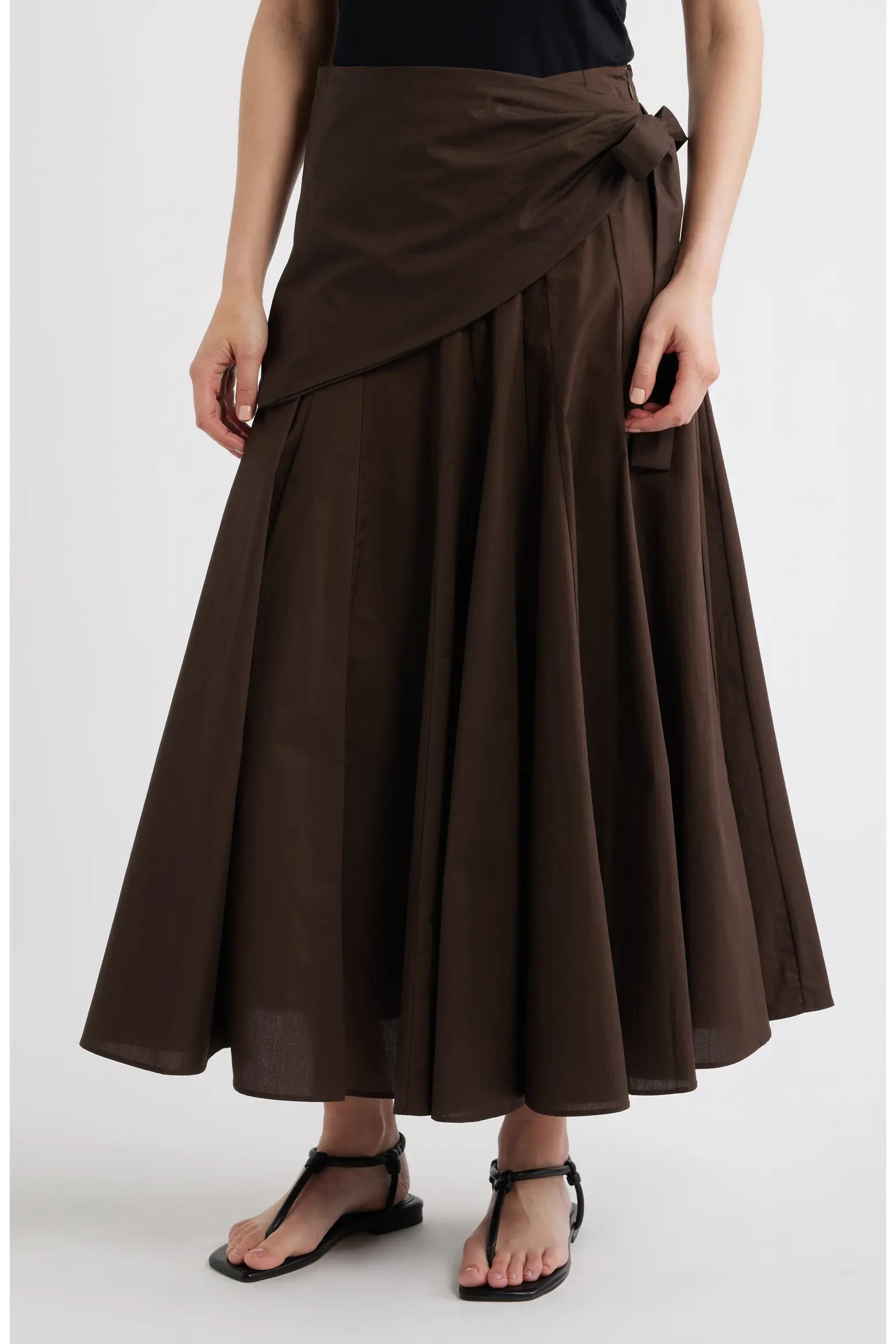 MANGO Falda Milos Faux Wrap Cotton Skirt (Women) | Nordstrom | Nordstrom