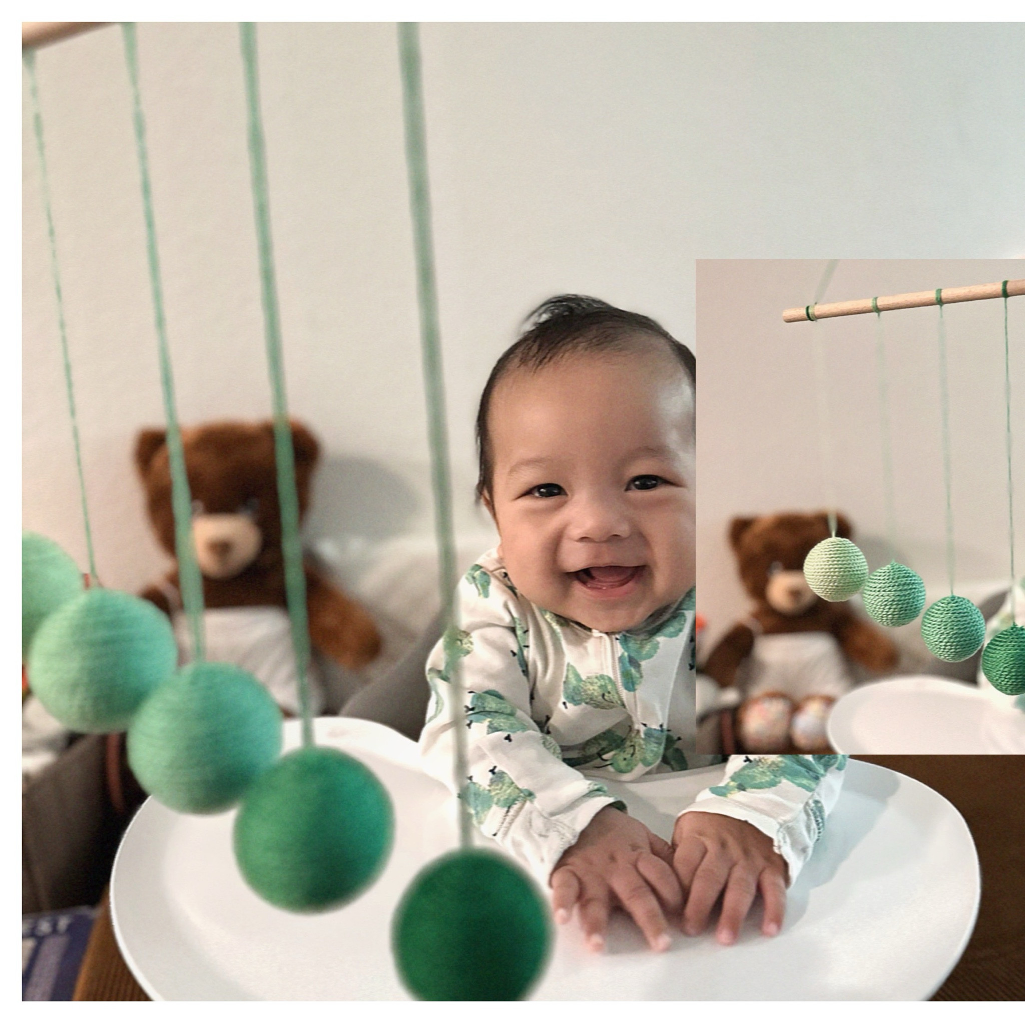 Everett always loves his mobiles from @_peariwinkle 💜🍐✨ The Gobbi Mobile stimulates his visual sense and depth perception. ☺️ It also helps him expand his visual capabilities and color recognition skills 🫶🏼

Code : ELEXUSBALTAZAR 


#LTKBaby #LTKFindsUnder100 #LTKGiftGuide