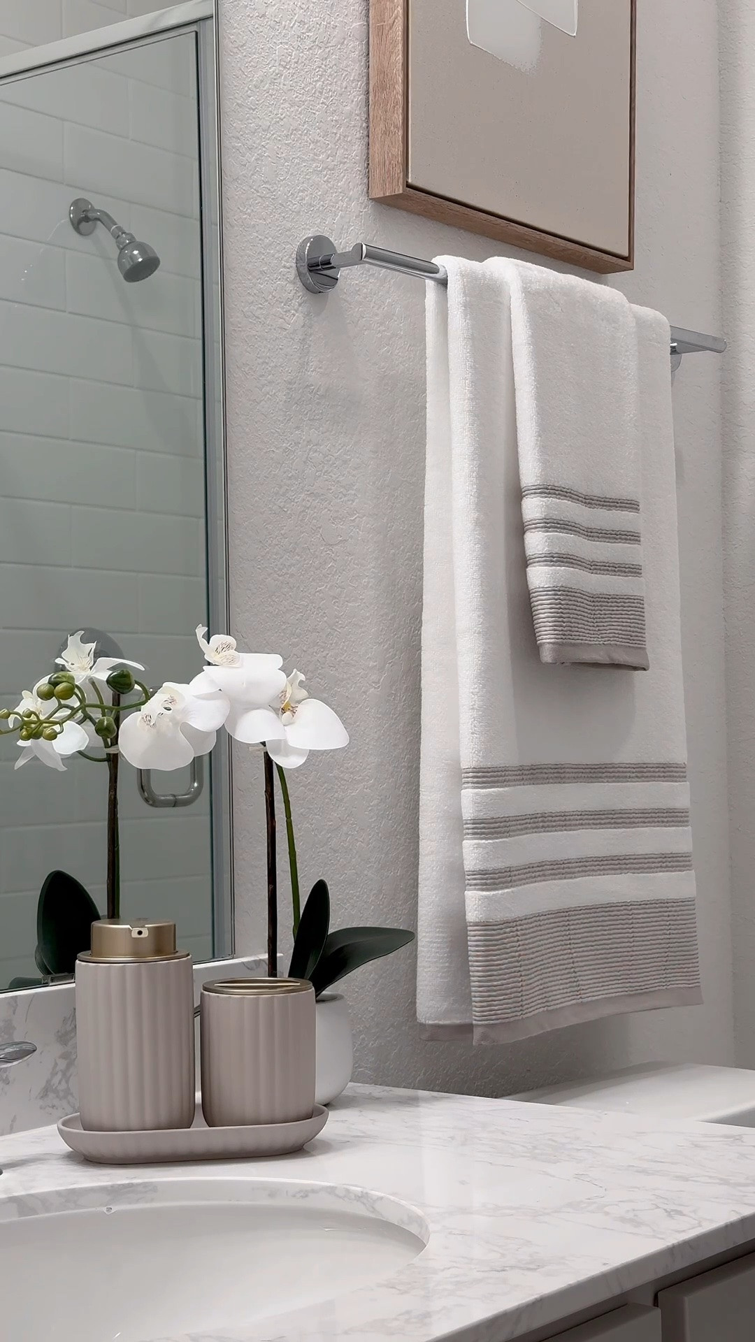 Umm these bath mats!!! 🤌🏽 by far the softest mats I’ve owned. 😍 They also come in black, silver, or white! I love how plush they are and yet functional.  

This lamp is adjustable and provides the perfect ambient lighting for night time - The perfect reading lamp. It also comes in a gorgeous bronze 🤎

I’ve been waiting for these gorgeous soap dispenser and canisters to come back again -  offering various color options and a soft, velvety texture. 🤍🤎🤍

This woven tray is a great addition to your home decor.  It can be used to add a decorative touch to your kitchen counter, coffee table, or bathroom vanity.

Find these below! ☺️ 

#LTKStyleTip #LTKVideo #LTKSaleAlert