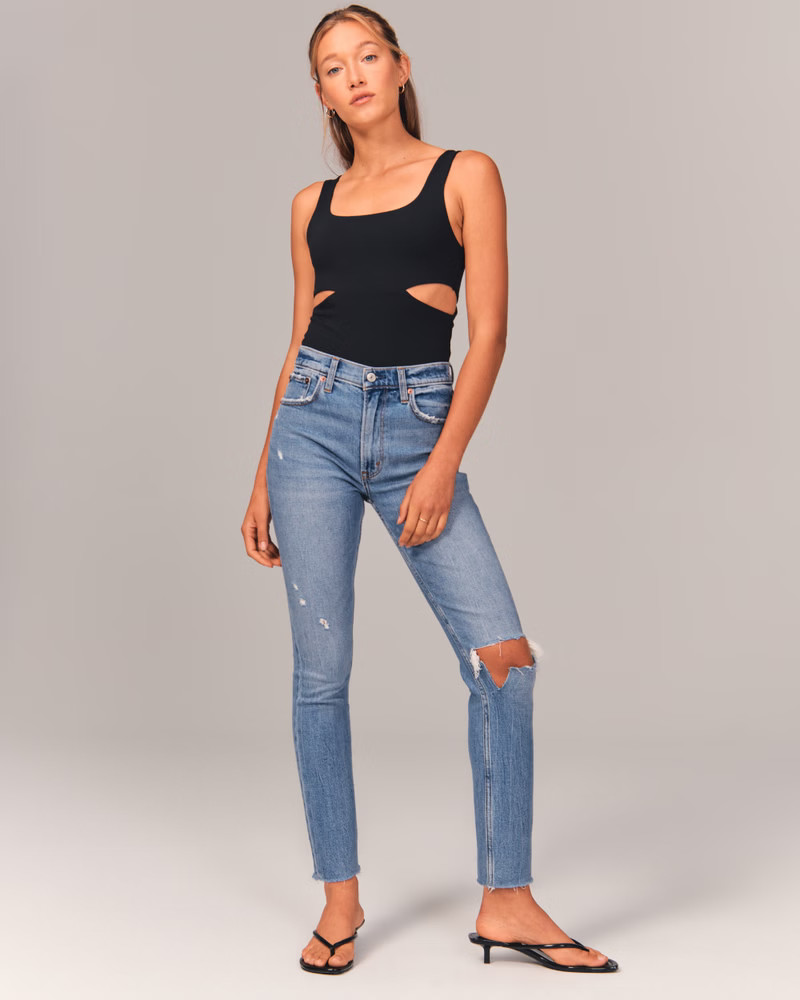 High Rise Skinny Jeans | Abercrombie & Fitch (US)