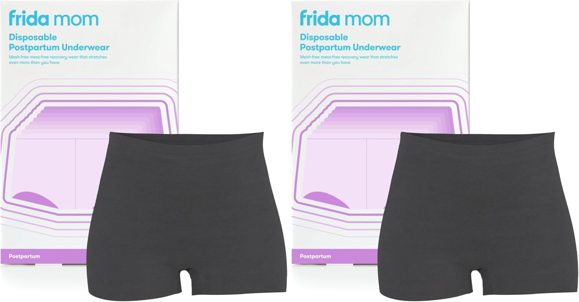 Frida Mom Postpartum Underwear, Disposable Boyshort Panties, Seamless, Stretch Support, New Mom E... | Amazon (US)