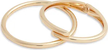 Set of 2 Bangle & Hinged Bypass Bracelets | Nordstrom