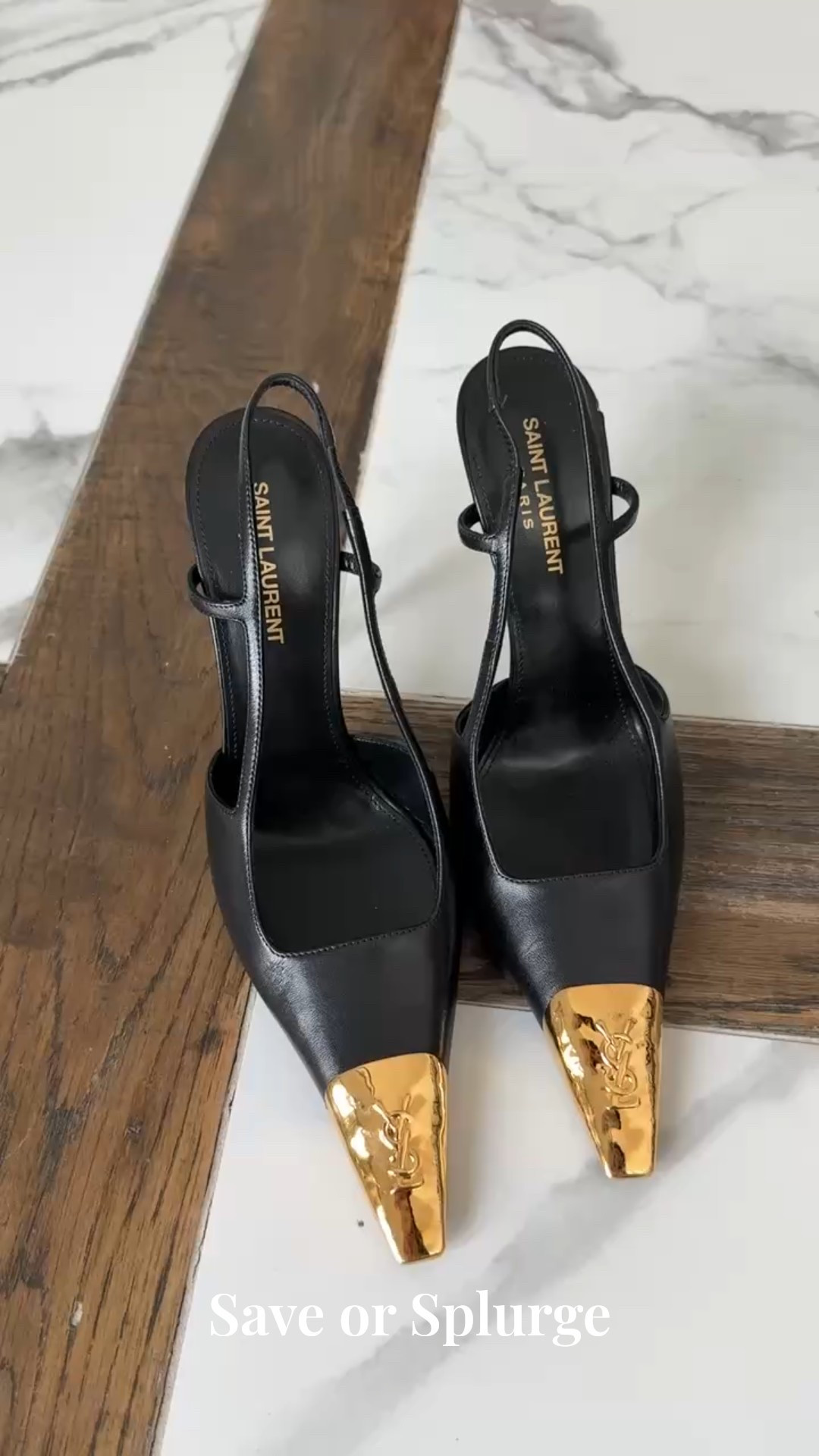 Look for less ✨ A Saint Laurent–inspired black and gold heel, but affordable. The perfect Amazon find for vacation outfits, resort wear, and nights out 🤍👡  Amazon finds, affordable shoes, affordable finds, Emily Ann Gemma

#LTKmomlife #LTKSeasonal #LTKselfcare