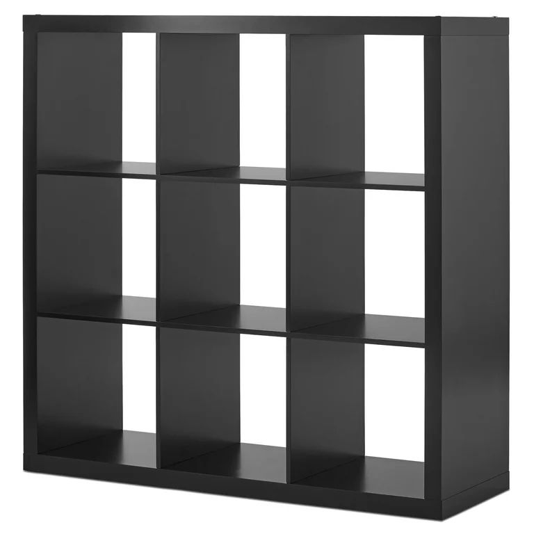 Better Homes & Gardens 9-Cube Storage Organizer, Solid Black | Walmart (US)