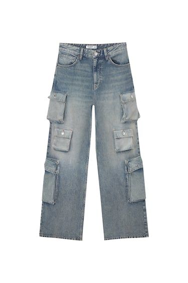 MULTI-POCKET BAGGY JEANS | PULL and BEAR UK