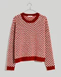 Checkerboard Jacquard Pullover Sweater | Madewell