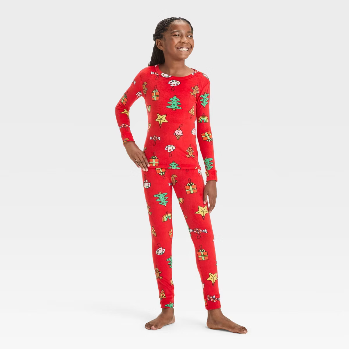 Kids' 2pc Christmas Snuggly Soft Snug Fit Long Sleeve Pajama Set - Cat & Jack™ | Target