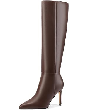 Knee High Boots Women Stiletto High Heel Tall Boots Pointed Toe Sexy Long Boots Fashion Dress Sho... | Amazon (US)