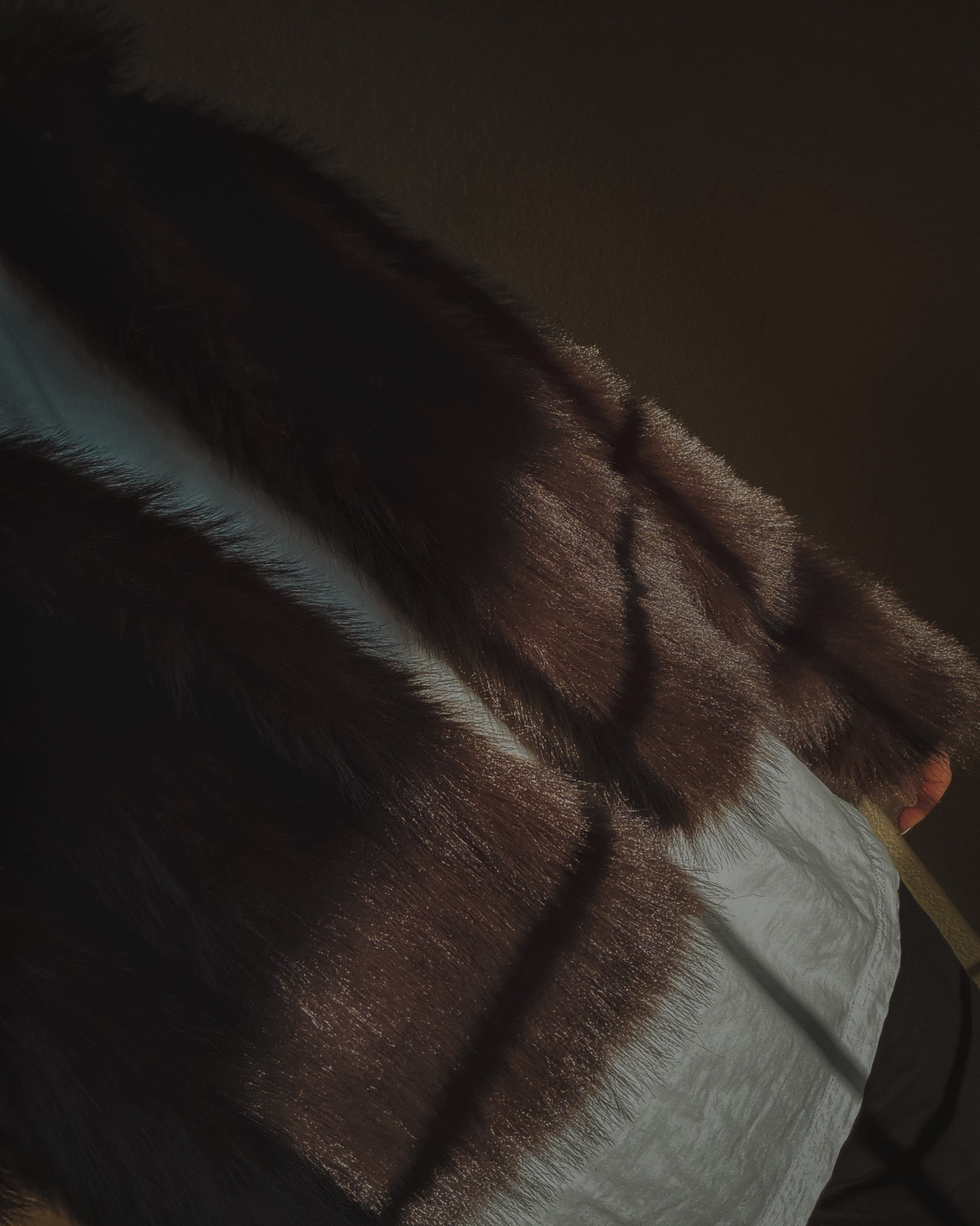 Winter uniform.

Fur coat. Always.
If it’s cold, I grab it. No thinking.
Oversized t-shirts too.
Under everything. 
Soft. Relaxed. A little too big.
The pieces I come back to every season.