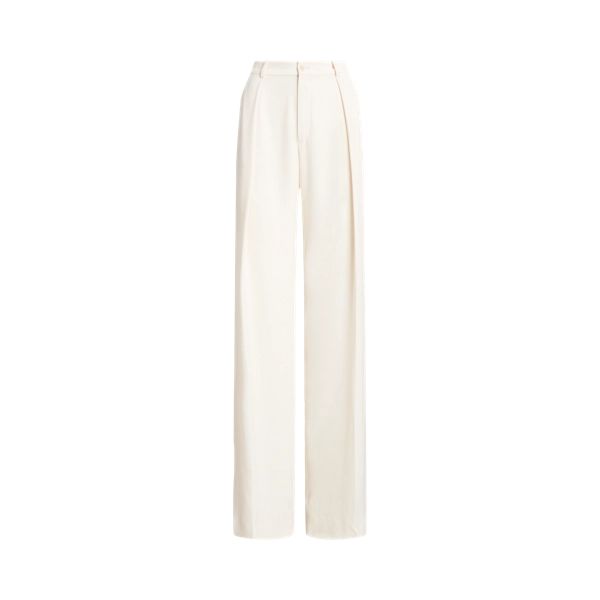 Double-Faced Georgette Wide-Leg Trouser | Ralph Lauren (UK)