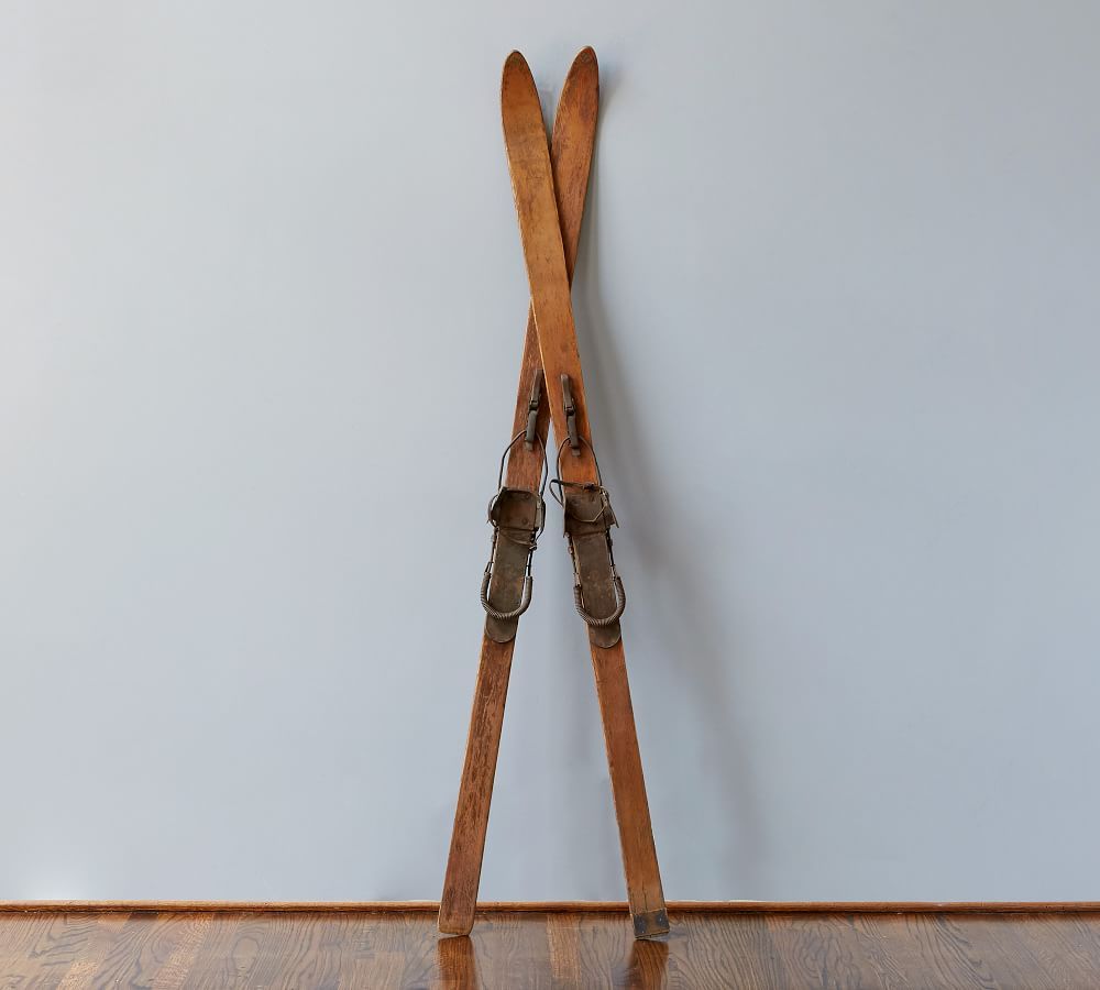 Found Wooden Skis - Set of 2 | Pottery Barn (US)