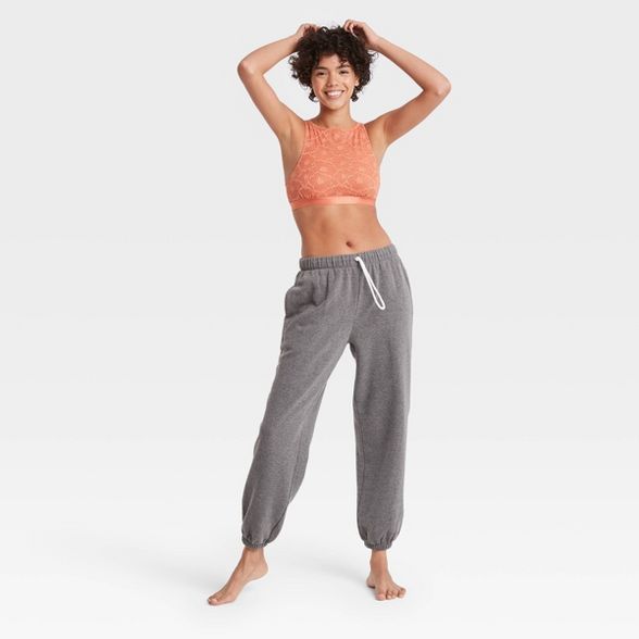 Women's Fleece Fold-Over Lounge Jogger Pants - Colsie™ | Target