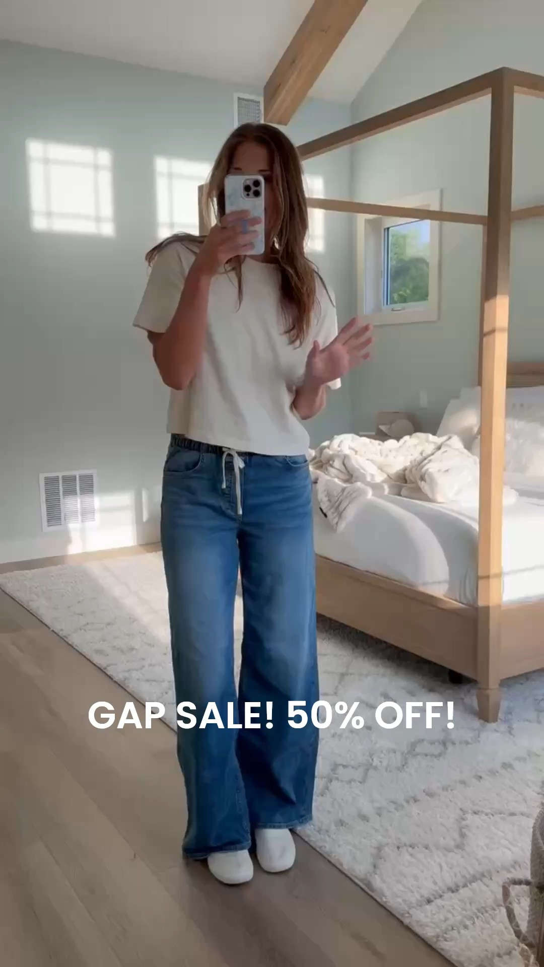 GAP SALE! Sweatpant jeans might be the best thing to happen to denim. These have the relaxed wide leg fit, drawstring waist and plenty of length for tall girls.

Size M tall

sweatpant jeans, wide leg jeans, tall girl jeans, long length jeans, long inseam jeans, drawstring jeans, comfortable denim, tall friendly jeans, casual outfit, long leg approved, stangandco

#LTKTall #LTKSaleAlert #LTKootd