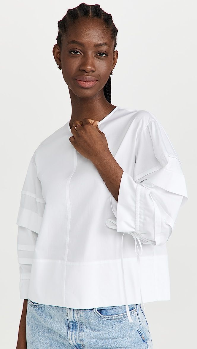 Layer Detail Oversized Top | Shopbop