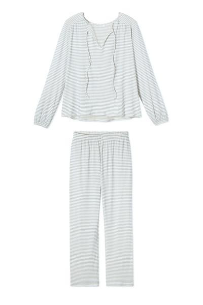 Midnight Pajama Set in Fog | LAKE Pajamas