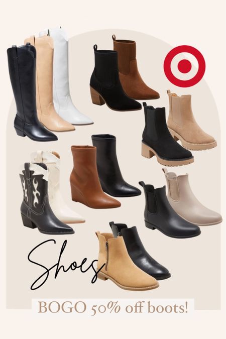 Target boots buy one get one 50% off!!


#LTKshoecrush #LTKSeasonal #LTKsalealert