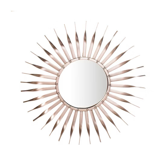 Safavieh Marlene Rose Gold Wall Mount Sunburst Decorative Wall Mirror | JCPenney