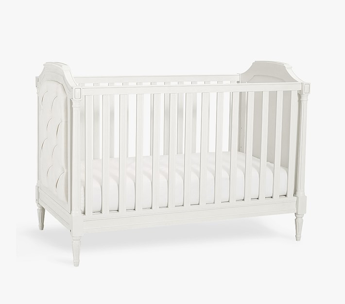 Blythe Upholstered Convertible Crib | Pottery Barn Kids