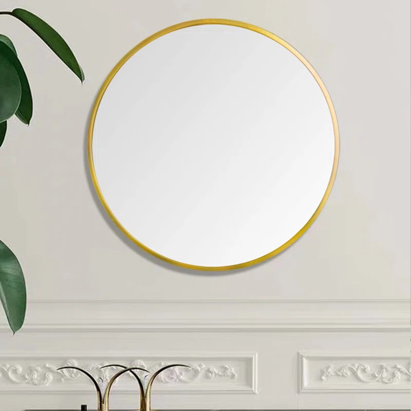 Ostler Wall Circle Mirror Large Round Farmhouse Circular Mirror For Wall Decor Big Bathroom Make ... | Wayfair North America