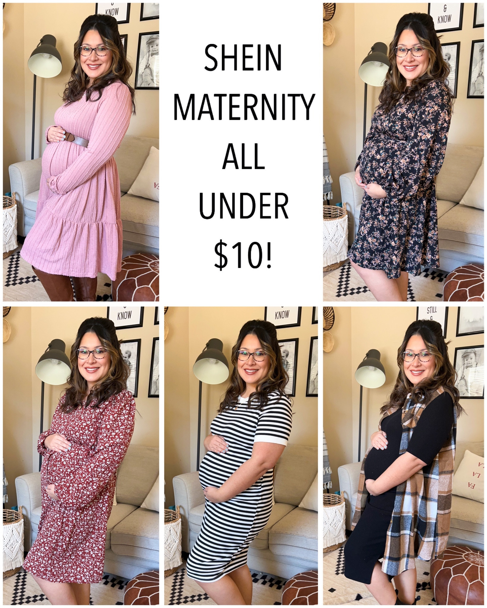 Shein maternity try on haul - everything under $10! Wearing my normal size XXL (14) in everything! The black dress is from Maurice’s - and size XL. Maternity dress. Bump style. Bump fashion. 

#LTKbump #LTKsalealert #LTKmidsize