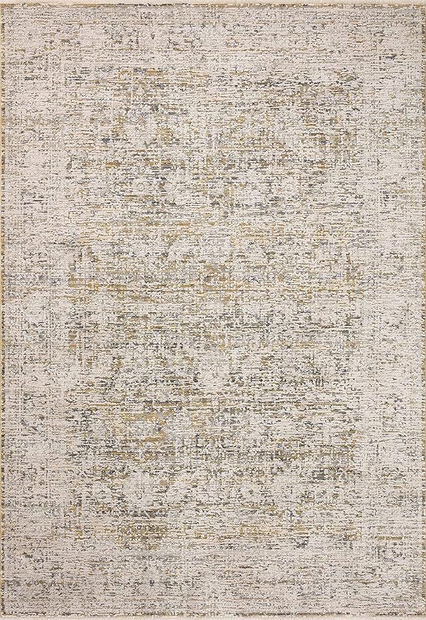 LOLOI Amber Lewis Alie Collection ALE-05 Gold/Beige 5'-3'' x 7'-9'', 0.13'' Thick Area Rug | Amazon (US)