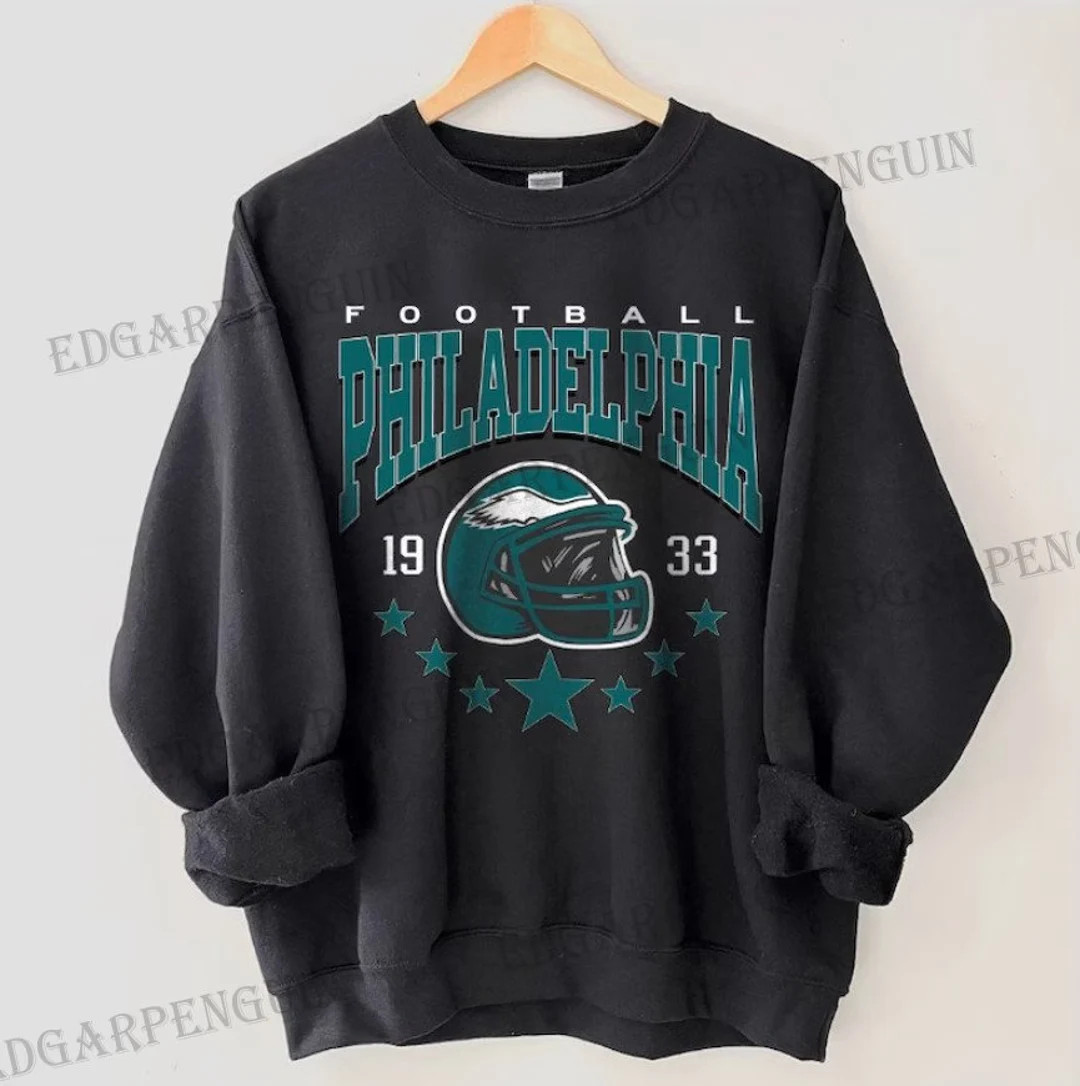 Philadelphia Football Sweatshirt Vintage Style Philadelphia - Etsy | Etsy (US)