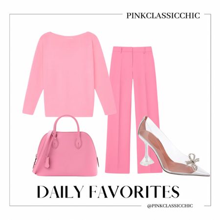 Pink outfit, pink pants, pink bag, pink sweater, Amina Mauddi

#LTKsalealert #LTKstyletip #LTKU