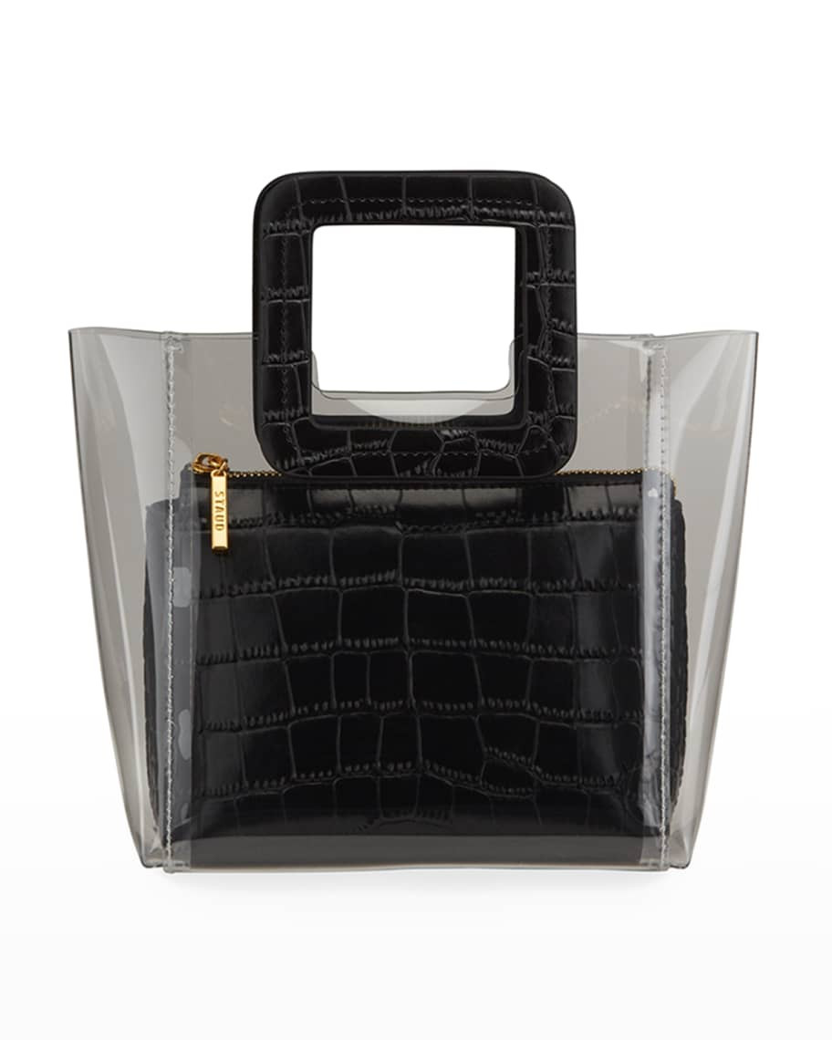 Staud Shirley Mini Square-Handle Tote Bag | Neiman Marcus
