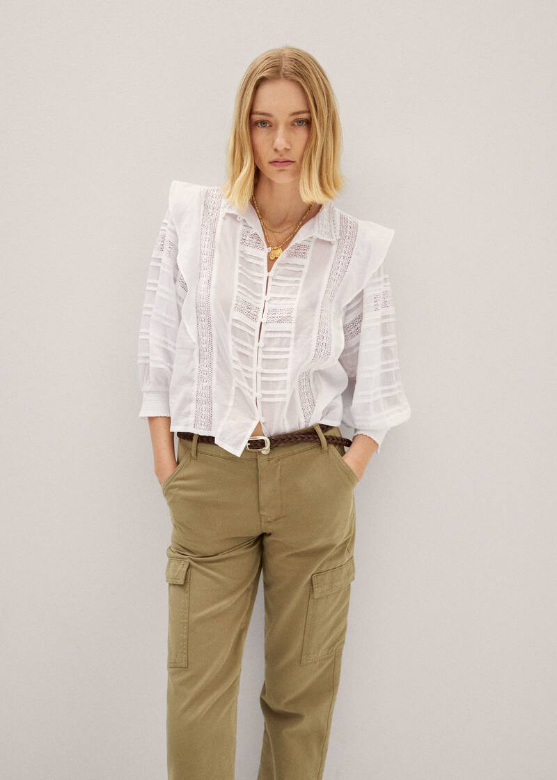 Search: White blouse (130) | Mango USA | MANGO (US)