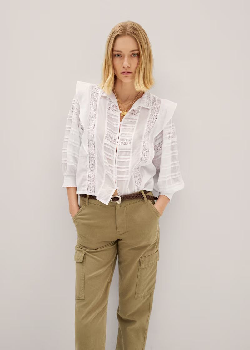 Search: White blouse (130) | Mango USA | MANGO (US)