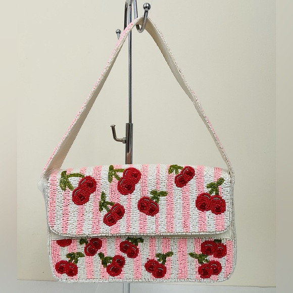 Cherry Beaded Women's Shoulder Bag | Poshmark