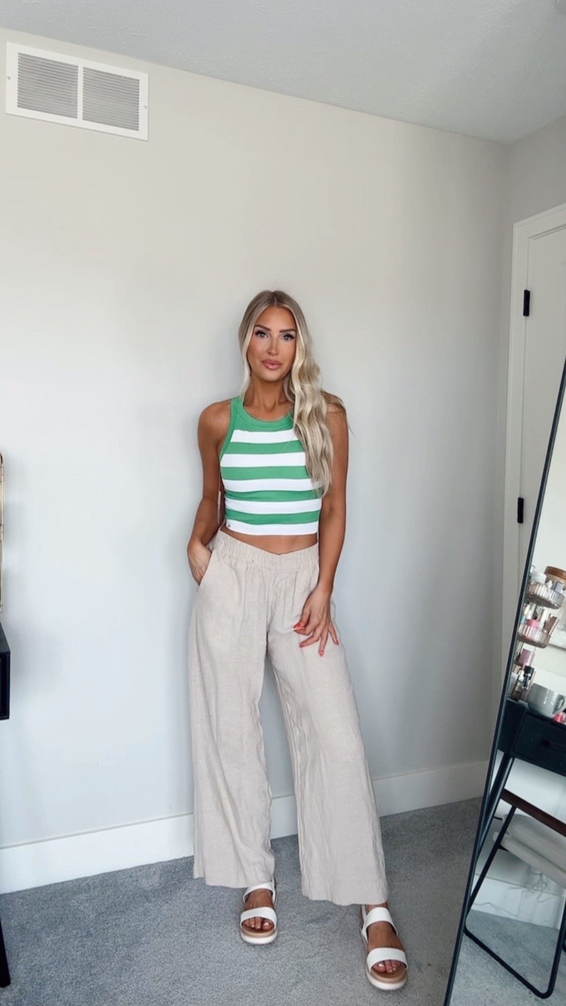 Wearing a size S in the tank & M in the pants 

#LTKFindsUnder50 #LTKSaleAlert #LTKFindsUnder100