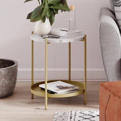 Britni End Table with Storage Wrought Studio™ | Wayfair North America