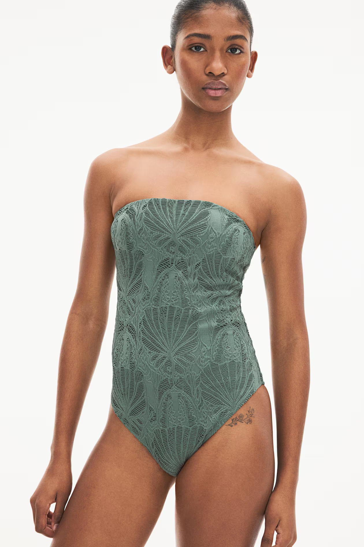 Padded-Cup Bandeau Swimsuit | H&M (US + CA)