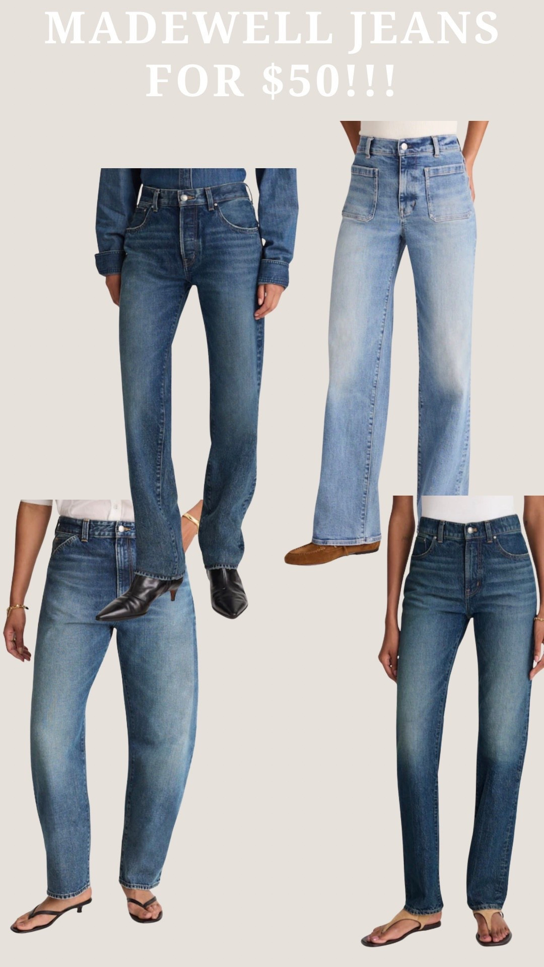 Madewell jeans for $50!!! 🤯 

#LTKFindsUnder100 #LTKCyberWeek #LTKSaleAlert