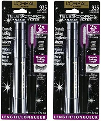 L'Oréal Paris Telescopic Lengthening Mascara, 935 Carbon Black (Pack of 2) | Amazon (US)