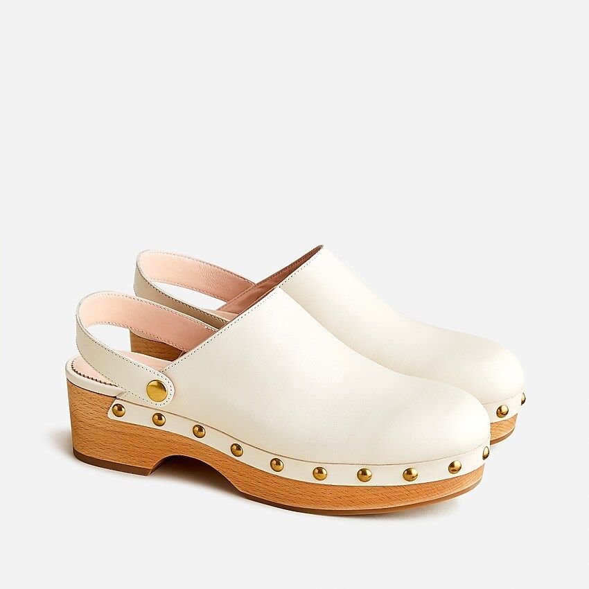 Convertible leather clogs | J.Crew US