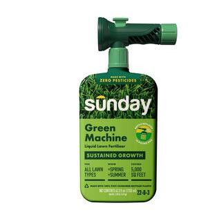 Green Machine 43 fl. oz. 5000 sq. ft. Liquid Lawn Fertilizer for All Grass Types, 22-0-3 | The Home Depot