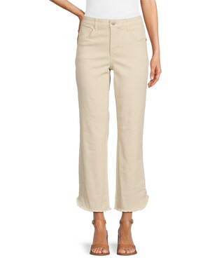 "Ab"solution High Rise Barely Bootleg Tulip Fray Hem Jeans | Dillard's