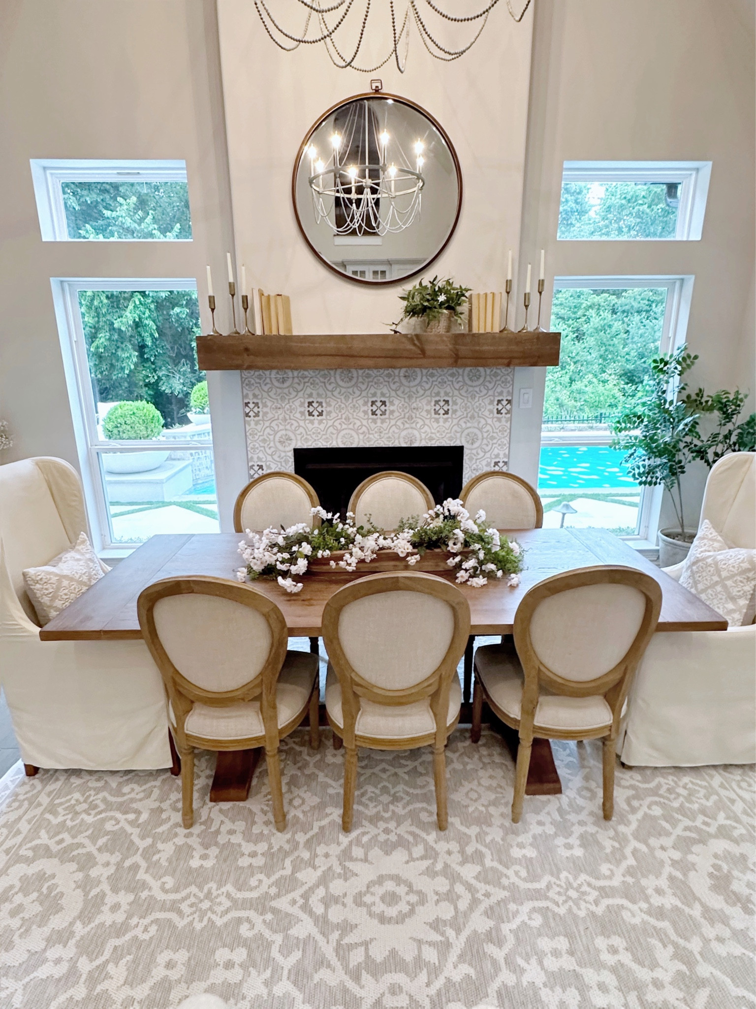 New washable Amelia rug from Walmart. Dining room kitchen nook 

#LTKhome #LTKfamily #LTKFind