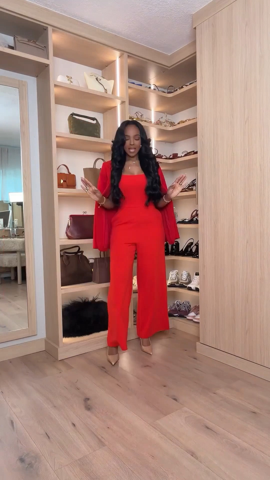 ❤️ Valentine’s Day Ready — Bold, Confident, Effortlessly Chic

This red statement jumpsuit truly does all the talking. The flattering fit and clean silhouette create that confident, polished look that feels elevated without trying too hard. It’s one of those pieces you can restyle again and again, making it a true cost-per-wear win in your closet.

Perfect for:
• Valentine’s Day dinner
• Date night
• Galentine’s plans
• Dressy events

📏 Sizing:
Wearing size Small

📐 Measurements:
5’4” · 34D · 27” waist · 40” hips

Switch up the accessories or add a sleek coat and this look instantly works for future occasions — timeless, versatile, and worth the repeat wear.

Save this post for later.

Follow me on Instagram and YouTube @kirasfashionfinds

#LTKootd #LTKPetite