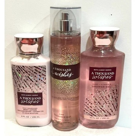 Bath & Body Works A Thousand Wishes Trio (Body Lotion Fragrance Mist and Shower Gel) | Walmart (US)