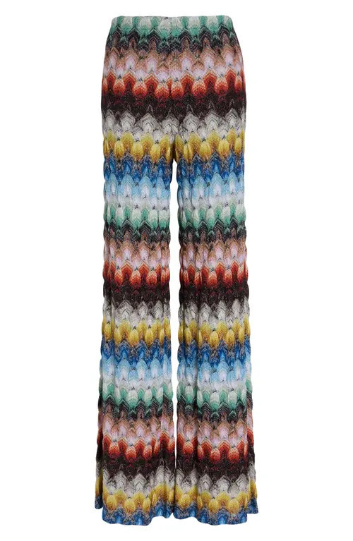 Missoni Lace Motif Lamé Pants in Multicolor On Black Base at Nordstrom, Size 4 Us | Nordstrom