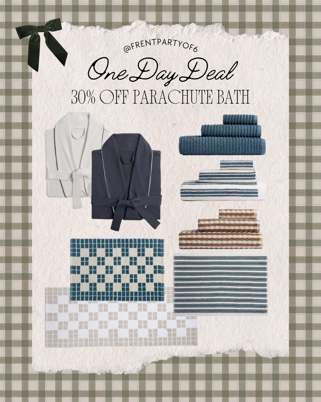One day deal, 30% off parachute for Target. Love my robe that I have + use daily!

#LTKGiftGuide #LTKHome #LTKSaleAlert