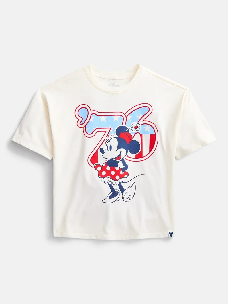 Minnie Mouse Girls 76 Graphic Tee, Sizes 4-18 | Walmart (US)