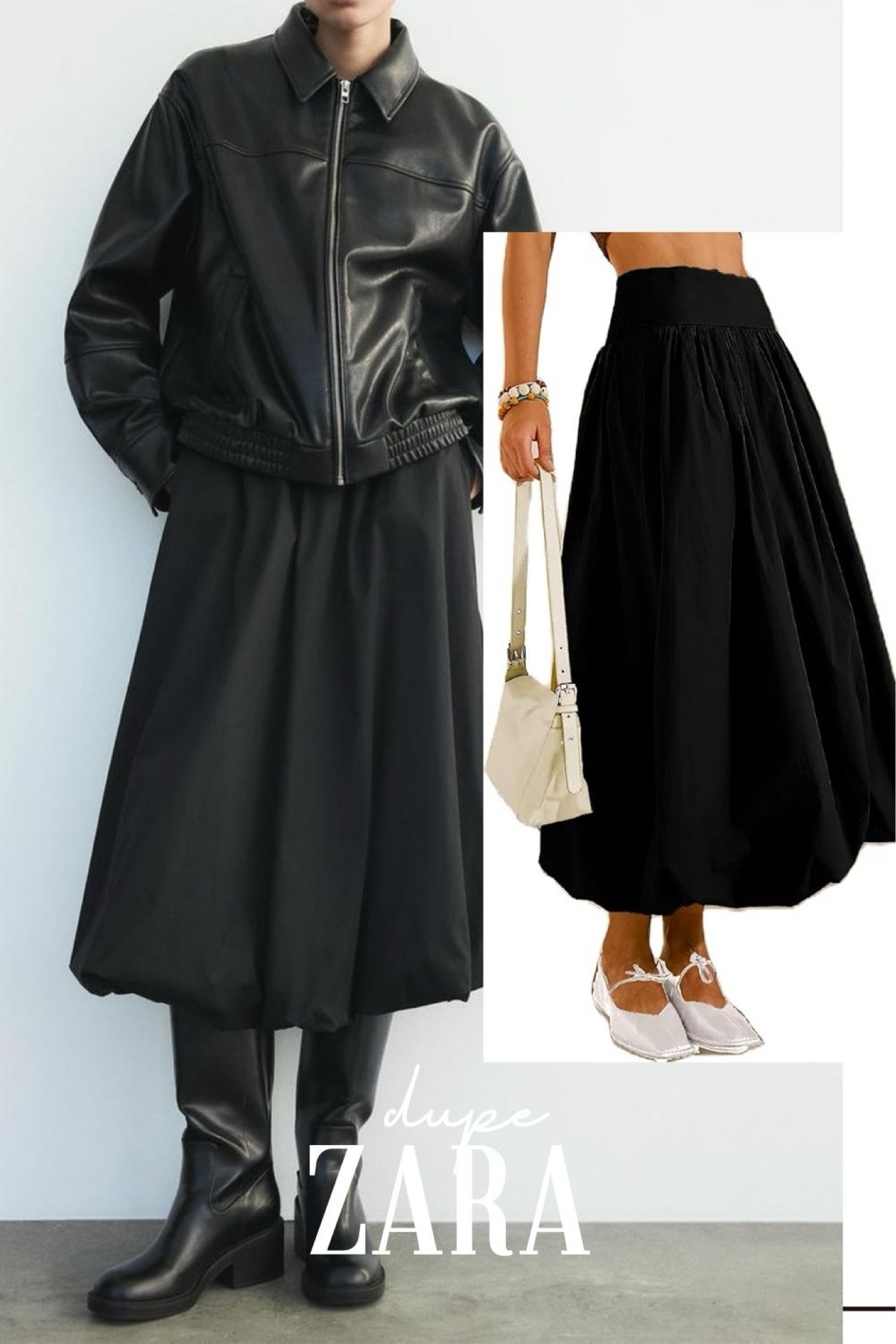 DUPE ZARA: Saia balonê maxi - midi ! Quem ai vai aderir a essa trendy? 🖤

#LTKdicadeestilo #LTKsummer #LTKbrasil
