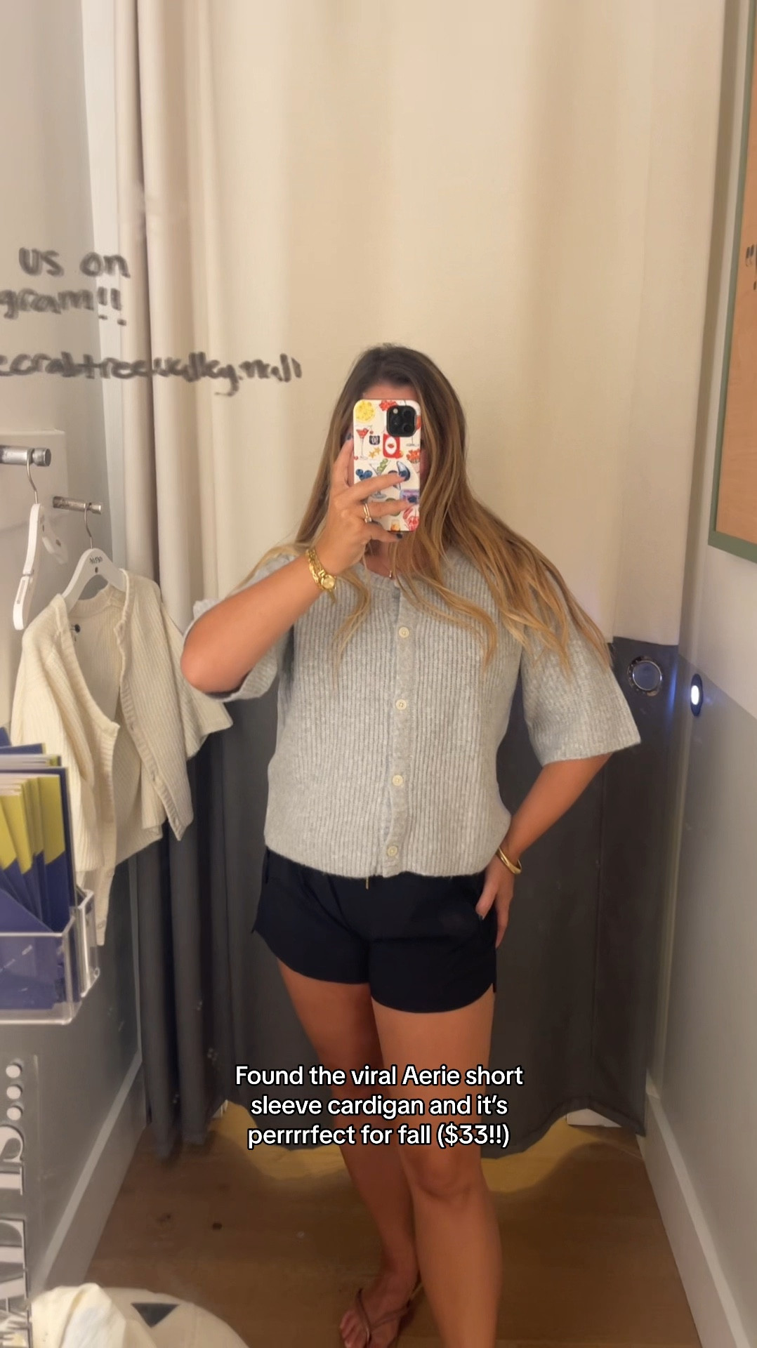 Softest short sleeve cardigan from Aerie! 30% off currently (wearing small in the white and medium in gray)

#LTKStyleTip #LTKSaleAlert #LTKFallSale