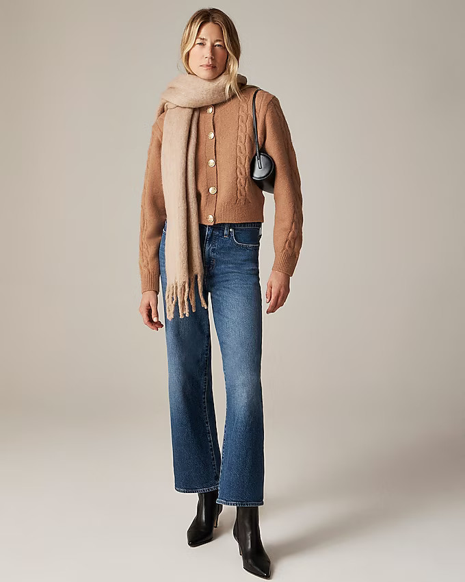 Cable-knit cardigan sweater | J. Crew US